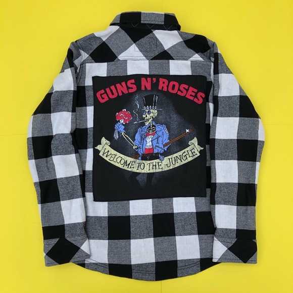 Jackets & Blazers - Guns N’ Roses flannel jacket